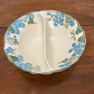 Vintage Metlox Poppytrail divided serving bowl
